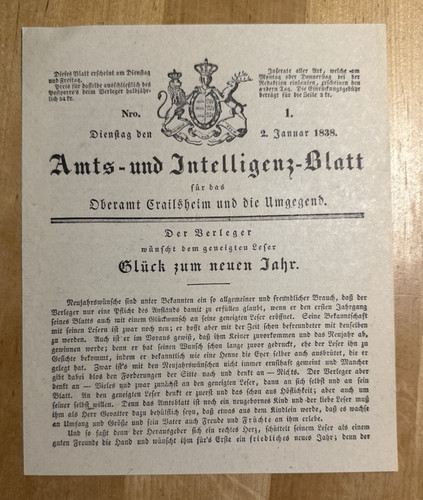 Amts und intelligenzblatt - amts,