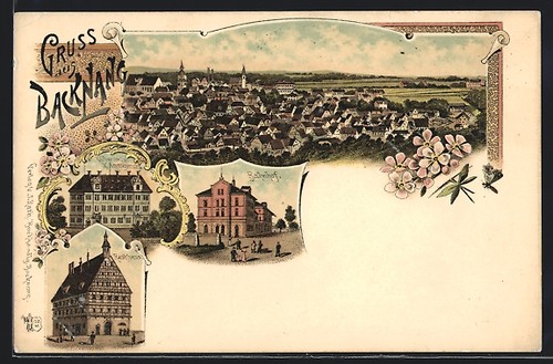 Lithographie backnang k - backnang,,