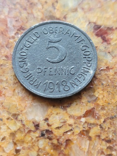Pfennig notmünze 1918 - 5-pfennig-notmünze,