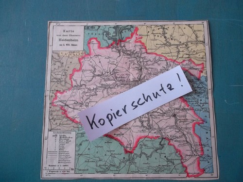 Karte von dem oberamt - dem,