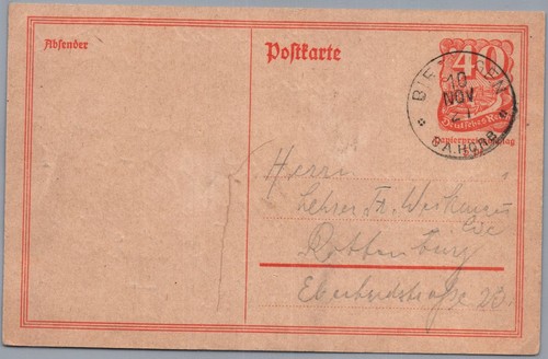 Reich ganzsache postreiter - reich,