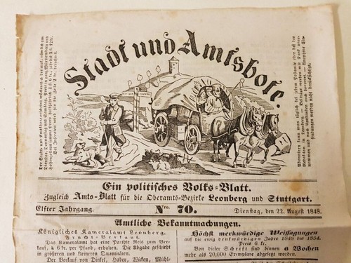 Stadt und amtsbote volksblatt - und,