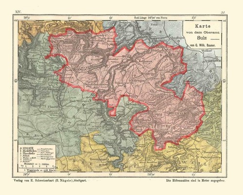 Oberamt sulz bauser hand - oberamt, hand-atlas